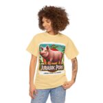 Jurassic Park - graphic t-shirt - Jurassic Pork - From Farm to Fossil! 