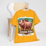 Jurassic Park - popular t-shirt - Jurassic Pork - From Farm to Fossil! 