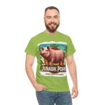 Jurassic Park - popular t-shirt - Jurassic Pork - From Farm to Fossil! 