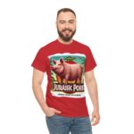 Jurassic Park - unique t-shirt - Jurassic Pork - From Farm to Fossil! 