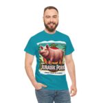 Jurassic Park - iconic t-shirt - Jurassic Pork - From Farm to Fossil! 