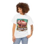 Jurassic Park - trendy t-shirt - Jurassic Pork - From Farm to Fossil! 