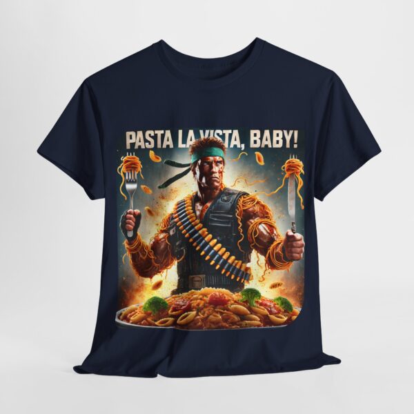 Terminator - collector’s t-shirt - Pasta la Vista, Baby! - The Ultimate Pasta Warrior