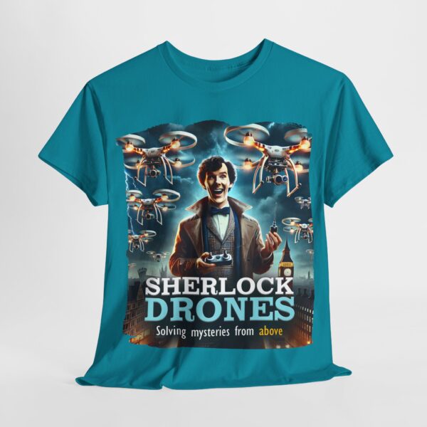 Sherlock Holmes - trendy t-shirt - Sherlock Drones - Solving mysteries from above