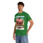 Jurassic Park - graphic t-shirt - Jurassic Pork - From Farm to Fossil! 