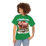 Jurassic Park - graphic t-shirt - Jurassic Pork - From Farm to Fossil! 