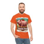 Jurassic Park - iconic t-shirt - Jurassic Pork - From Farm to Fossil! 