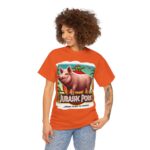 Jurassic Park - cotton t-shirt - Jurassic Pork - From Farm to Fossil! 