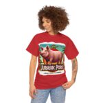 Jurassic Park - popular t-shirt - Jurassic Pork - From Farm to Fossil! 