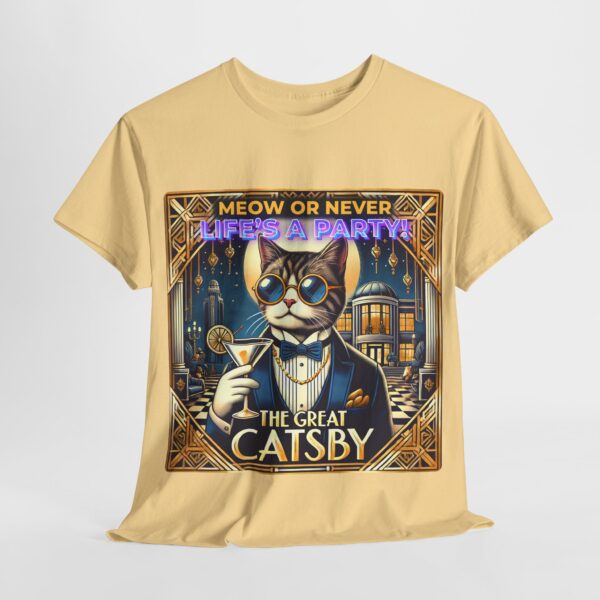 The Great Gatsby - trendy t-shirt - The Great Catsby - Meow or Never – Life’s a Party!