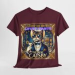 The Great Gatsby - stylish t-shirt - The Great Catsby - Meow or Never – Life’s a Party! 